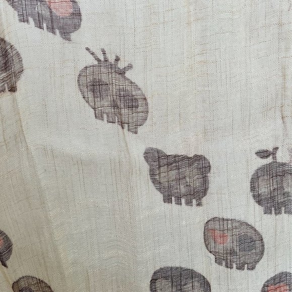 100% Linen Skull Scarf - Picture 9 of 10